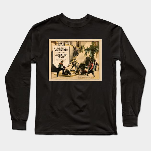Rudolph Valentino in «A Sainted Devil» Long Sleeve T-Shirt by Gilded Age